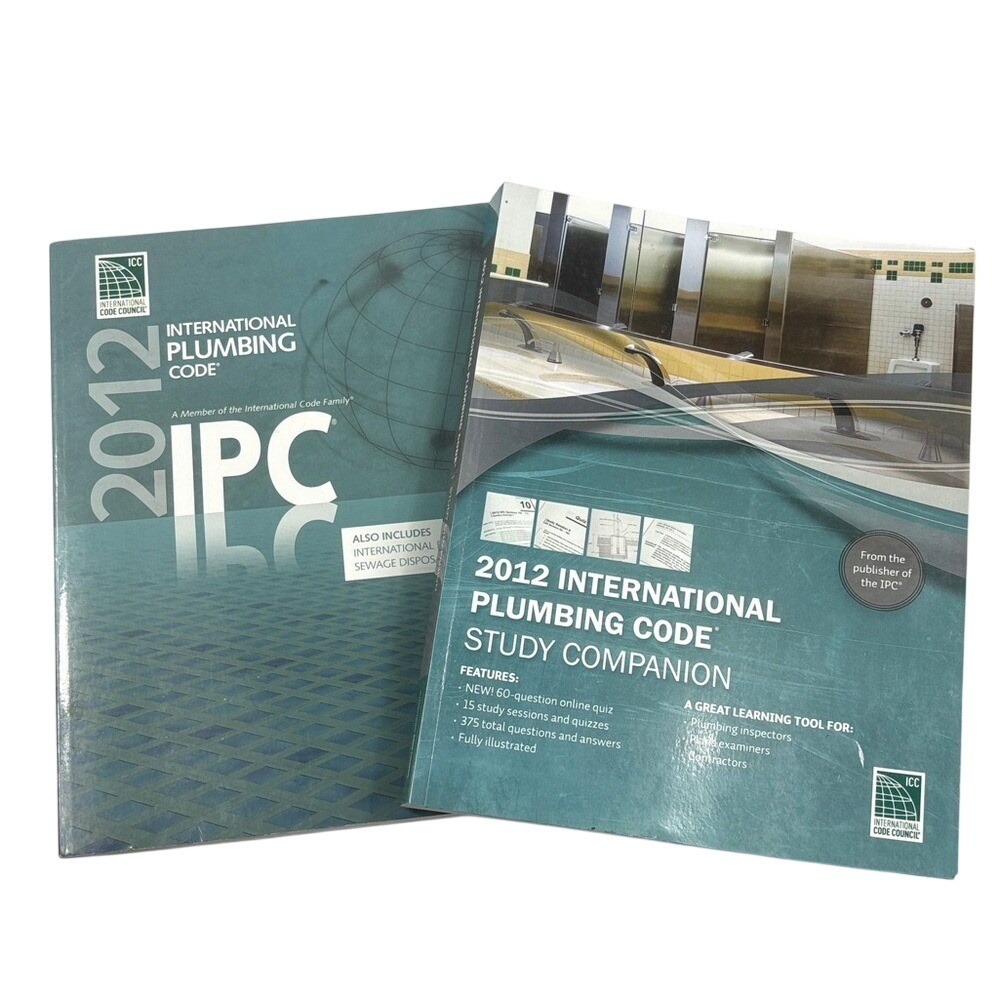 2012 International Plumbing Code Book and Study Companion - Teal Covers Bundle